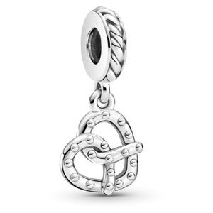 Pandora Heart Pretzel Charm